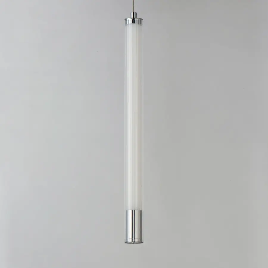 Cortex Single LED Pendant in Polished Chrome - Image 3