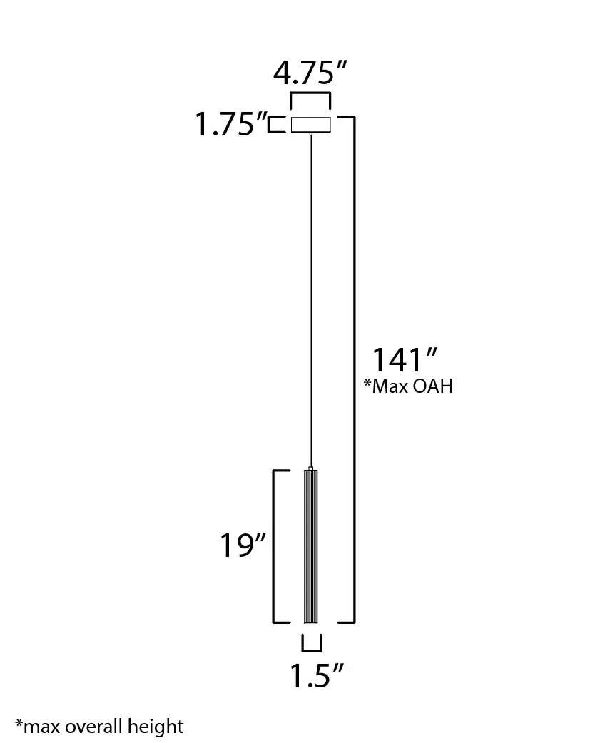 Cortex Single LED Pendant in Polished Chrome - Image 5