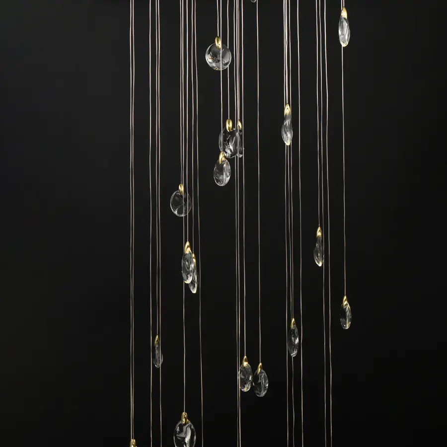Pebble 30-Light Multi-Tier LED Chandelier - Image 2