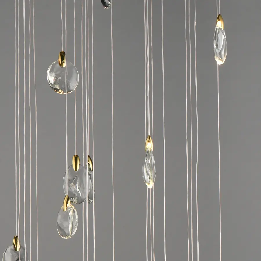 Pebble 30-Light Multi-Tier LED Chandelier - Image 3