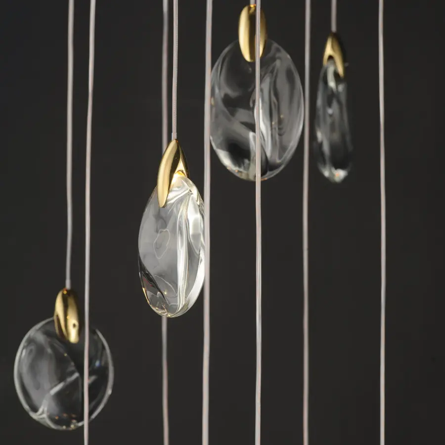 Pebble 30-Light Multi-Tier LED Chandelier - Image 4