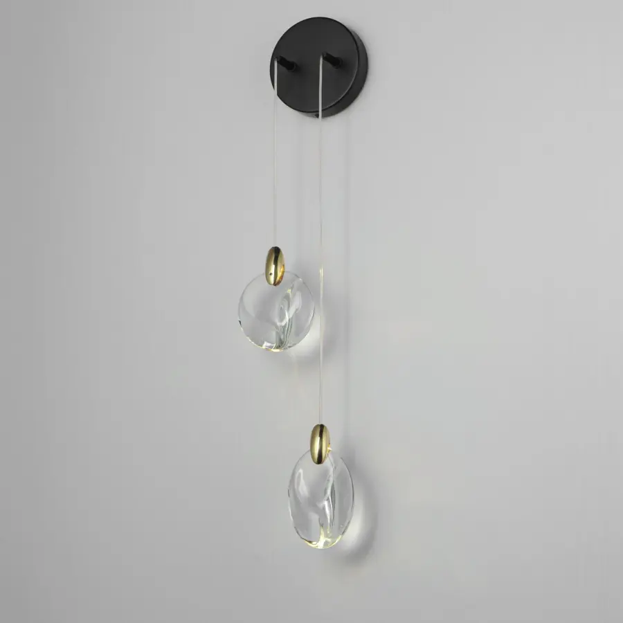 Sculptural Crystal Sconce with Organic Elegance and Dual Illumination - Image 4