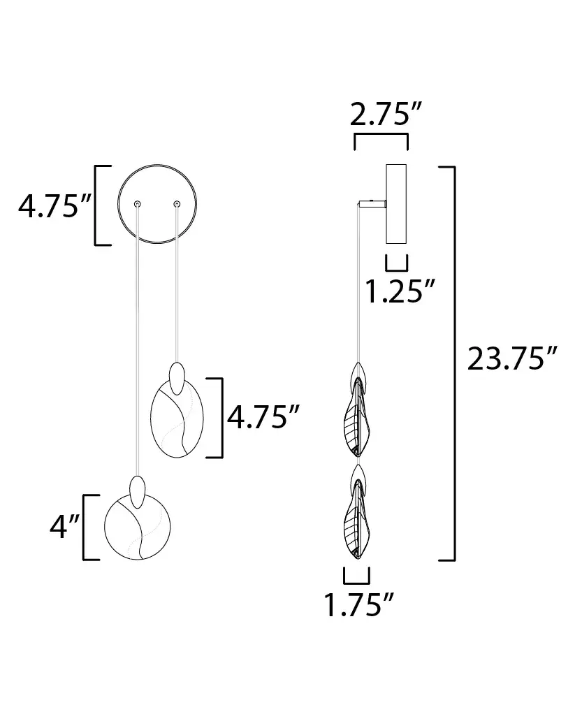 Sculptural Crystal Sconce with Organic Elegance and Dual Illumination - Image 5