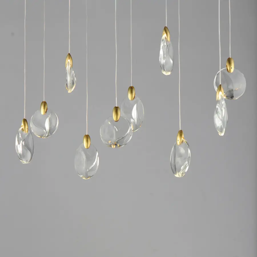 Pebble 10-Light LED Linear Pendant - Image 3