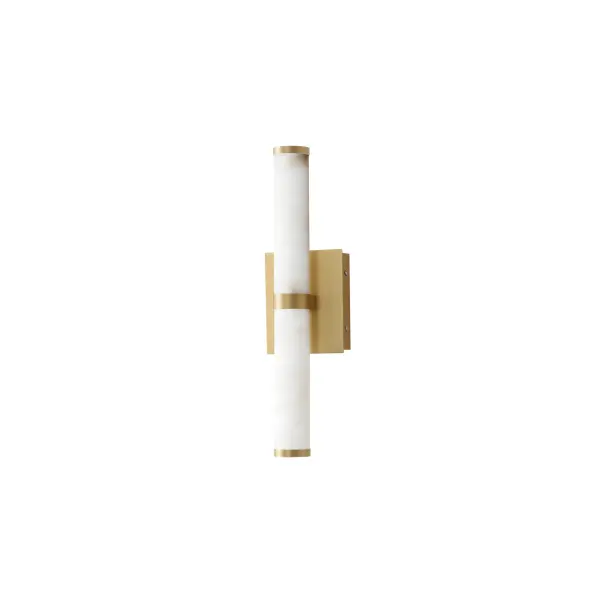 Luxurious Spanish Alabaster Sconce with Warm LED Illumination - Image 1