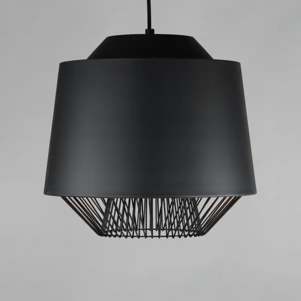 Phoenix Single Pendant Light in Black and Gold - Image 2