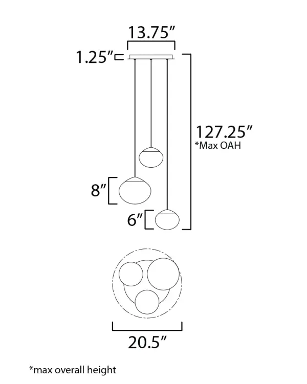Nimbus 3-Light Multi-Light Pendant - Image 5