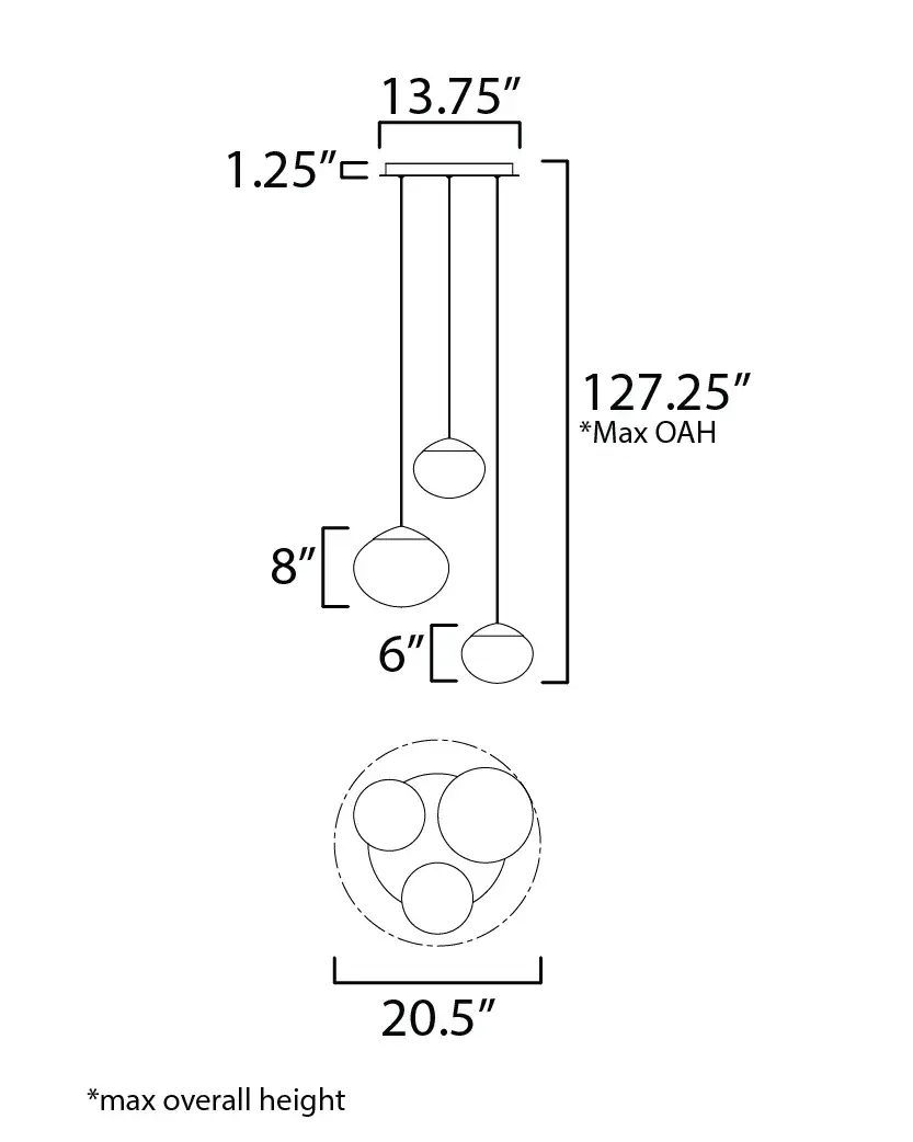 Nimbus 3-Light Multi-Light Pendant - Image 5