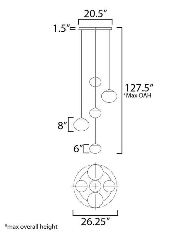 Nimbus 5-Light Multi-Light Pendant - Image 5
