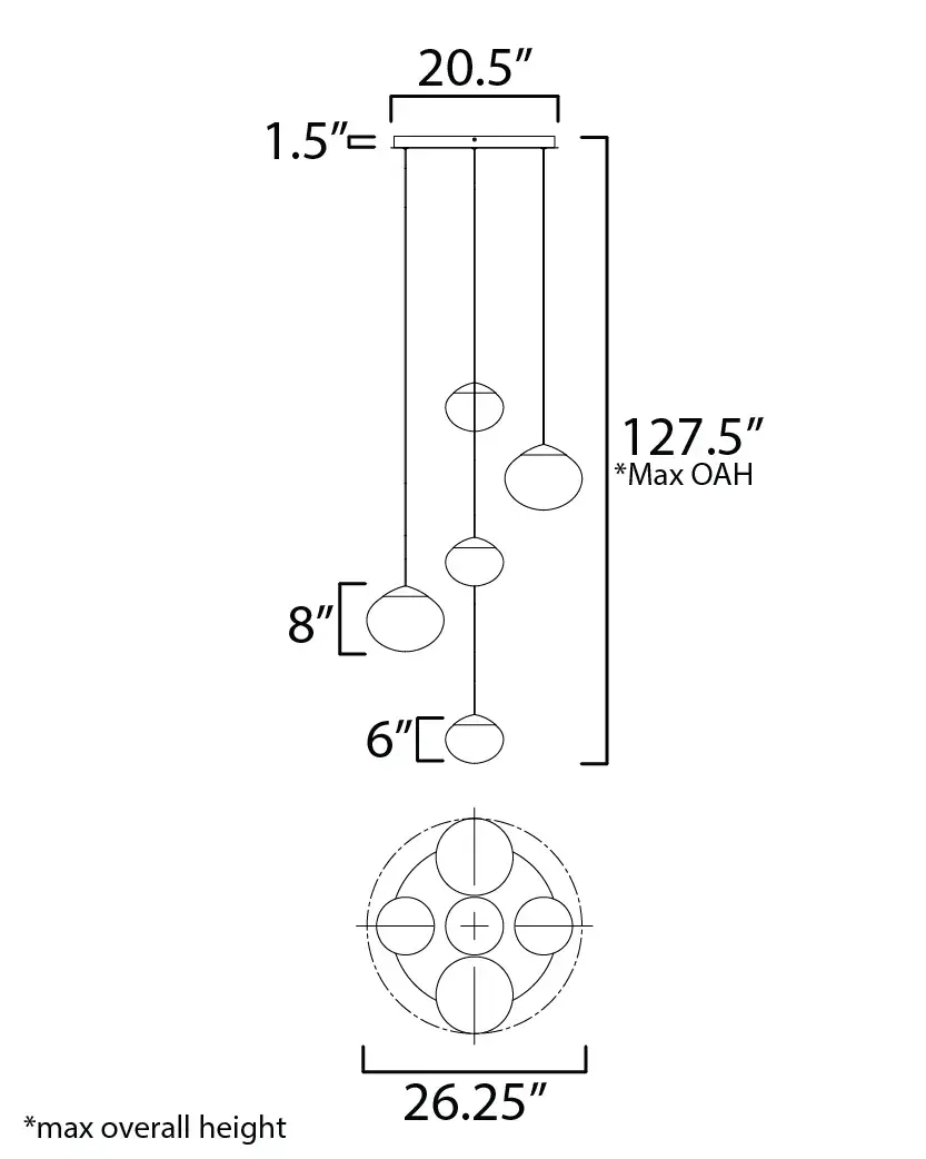 Nimbus 5-Light Multi-Light Pendant - Image 5