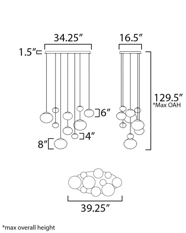 Nimbus 10-Light Multi-Light Pendant - Image 5