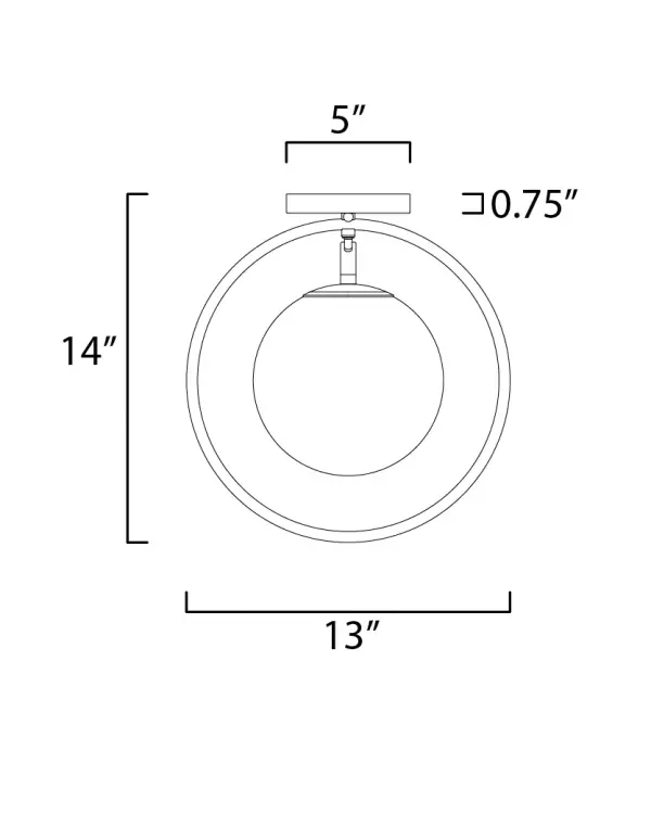 Revolution Flush Mount - Polished Nickel - Image 5