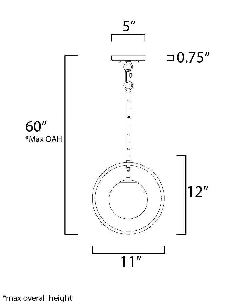 Revolution Mini Pendant in Polished Nickel - Image 5