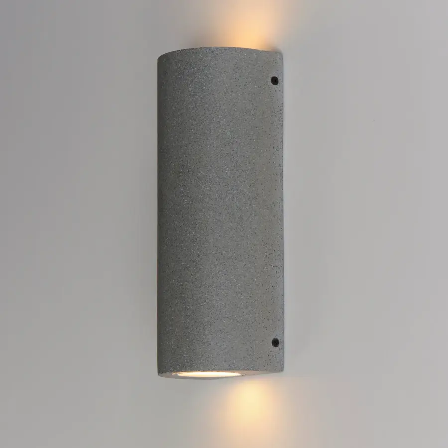 Pilar 2-Light LED Outdoor Wall Sconce in Greystone - Image 4