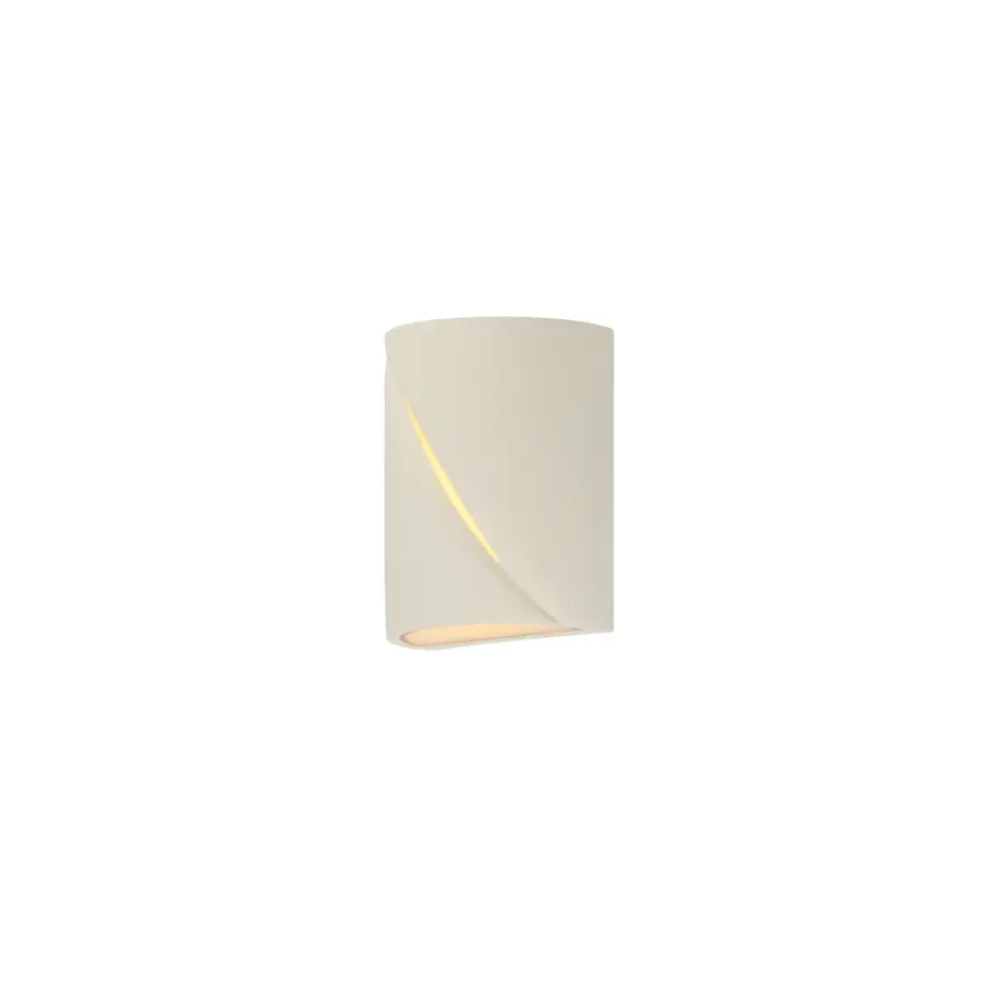 Puff 8" LED Outdoor Wall Sconce in Chalk White - Image 1