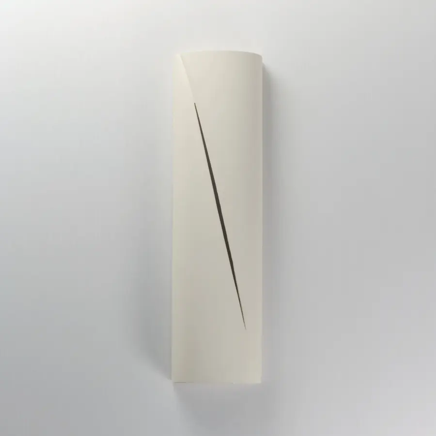 Puff 22" LED Outdoor Wall Sconce in Chalk White - Image 2