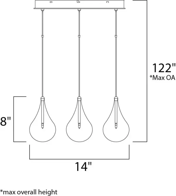 Larmes 9-Light Multi-Light Pendant - Image 4