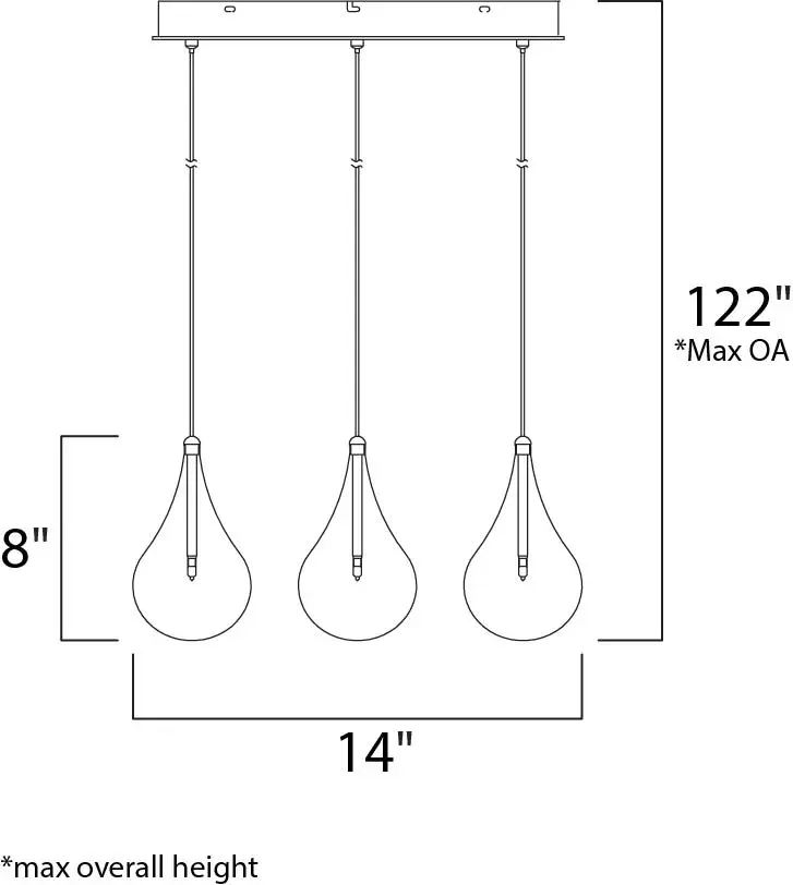 Larmes 9-Light Multi-Light Pendant - Image 4