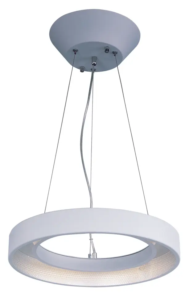 Apollo LED Single Pendant in Matte White - Image 1