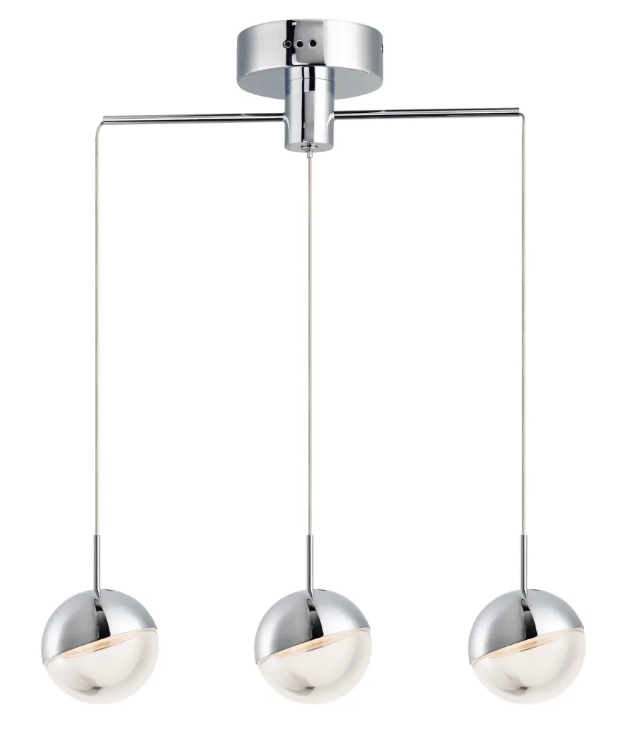 Spot 3-Light LED Multi-Light Pendant in Polished Chrome - Image 1