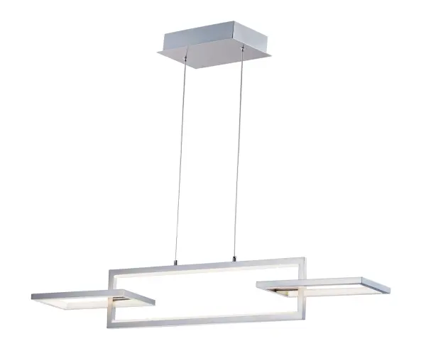 Link Single Pendant Light in Satin Nickel - Image 1