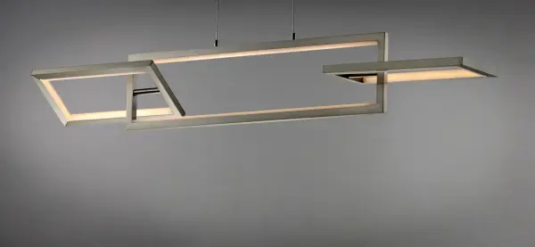 Link Single Pendant Light in Satin Nickel - Image 4
