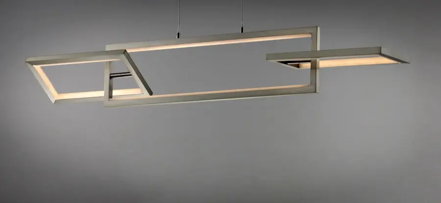 Link Single Pendant Light in Satin Nickel - Image 4