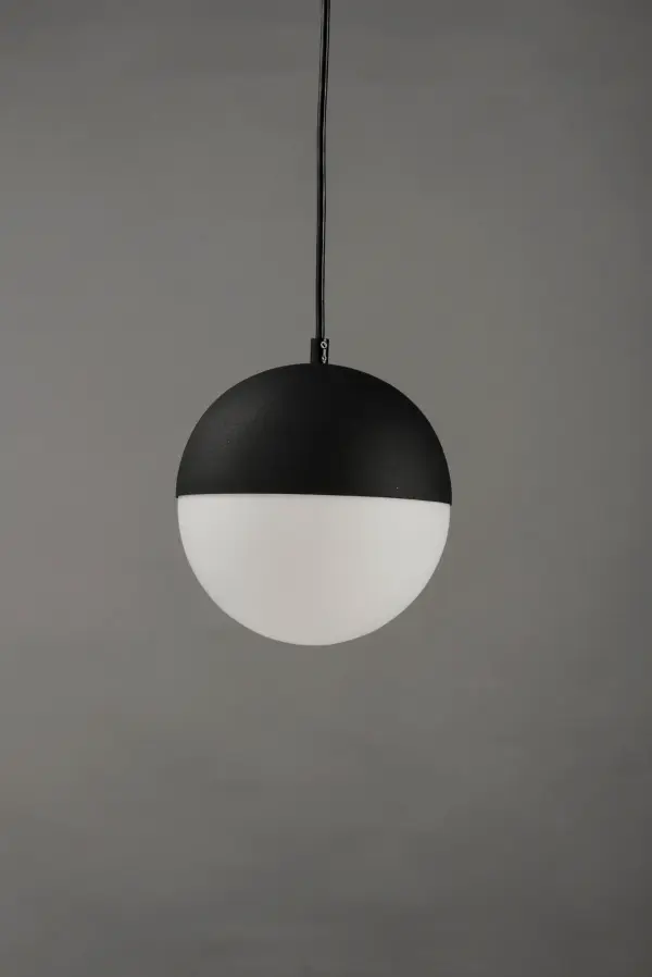 Modern Half-Sphere Pendant with Integrated LED and Elegant Glass Diffusion - Image 2