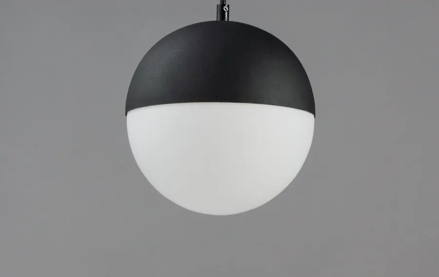 Modern Half-Sphere Pendant with Integrated LED and Elegant Glass Diffusion - Image 3