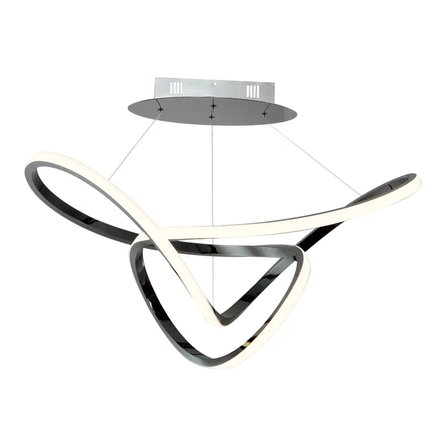 Perpetual Single Pendant in Black Chrome - Image 1