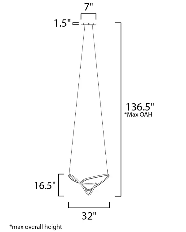Perpetual Single Pendant in Black Chrome - Image 5