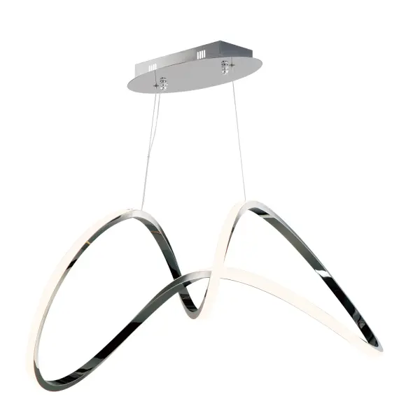 Perpetual Single LED Pendant in Black Chrome - Image 1