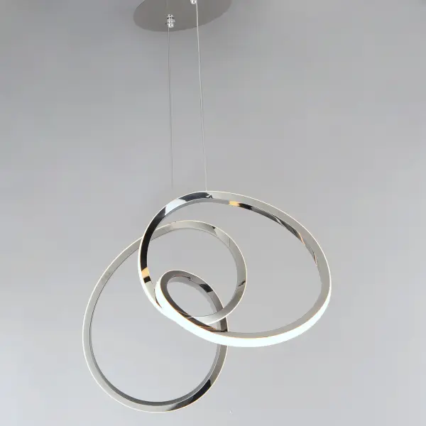Perpetual Single LED Pendant in Black Chrome - Image 2