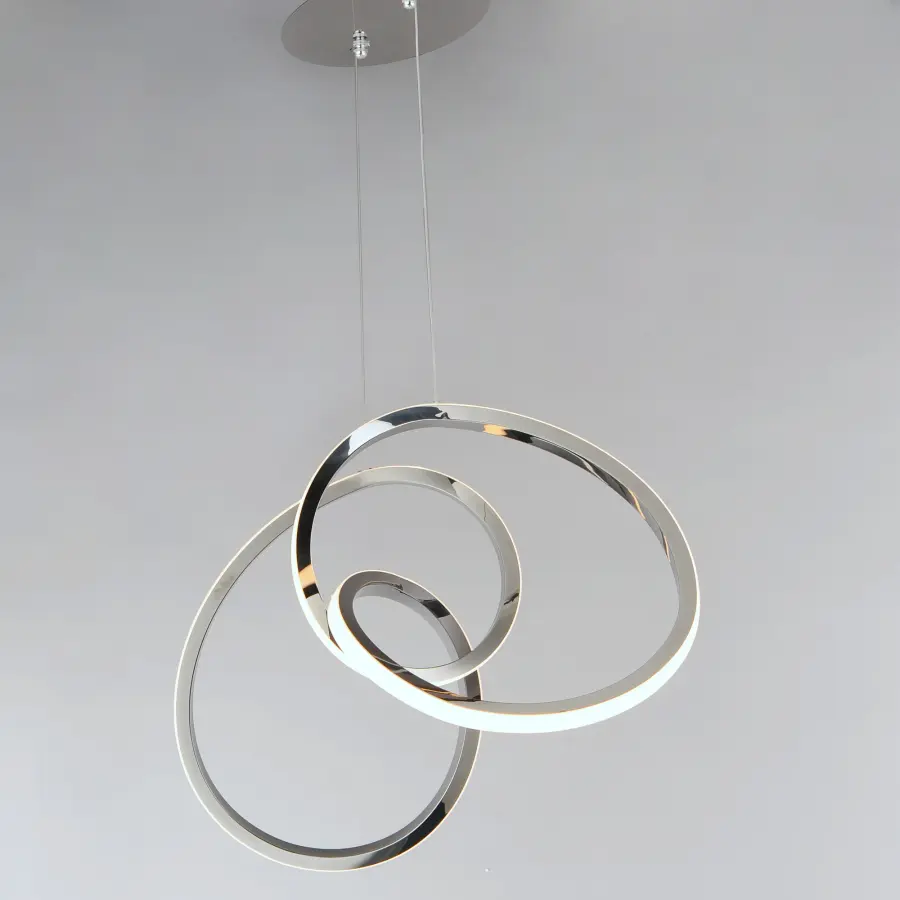 Perpetual Single LED Pendant in Black Chrome - Image 2