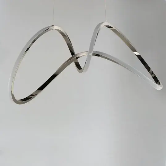 Perpetual Single LED Pendant in Black Chrome - Image 3