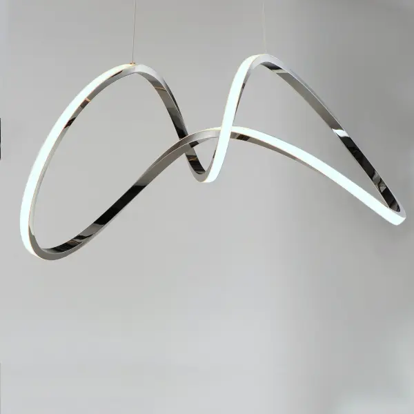 Perpetual Single LED Pendant in Black Chrome - Image 4