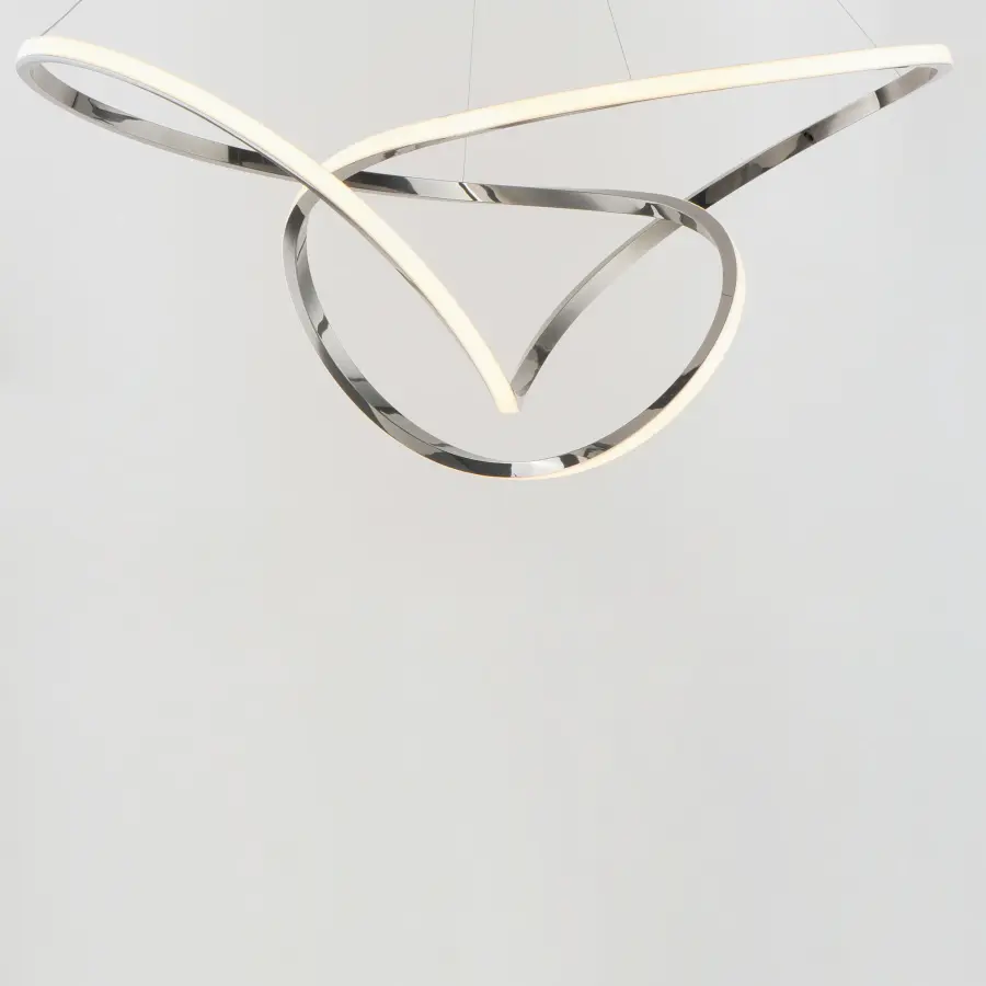 Perpetual Single LED Pendant in Black Chrome - Image 3