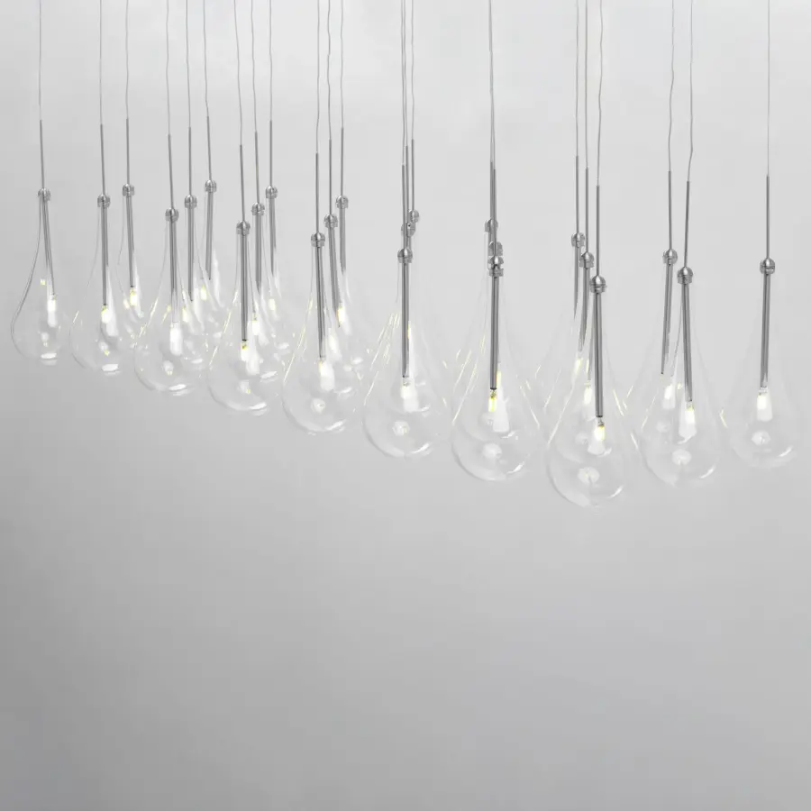 Larmes LED 24-Light Linear Pendant - Image 3