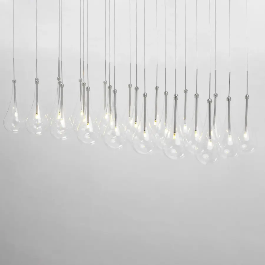 Larmes LED 24-Light Linear Pendant - Image 4
