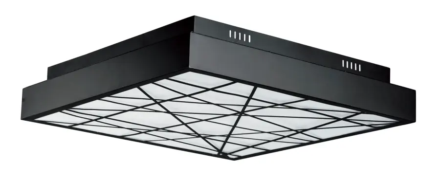 Intersect LED Flush Mount in Black - Image 1
