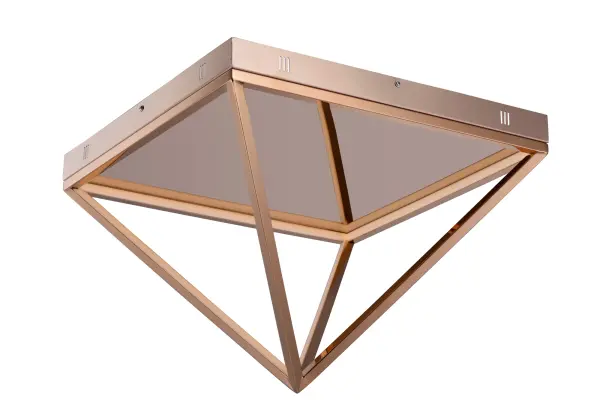 Pyramid LED Flush Mount in Rose Gold - Image 1