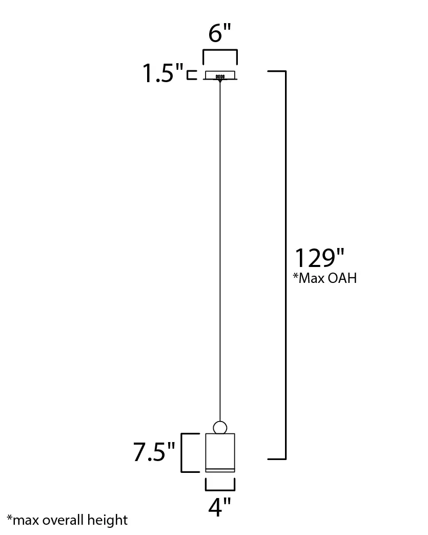 Nob Single LED Mini Pendant in Black & Gold - Image 5