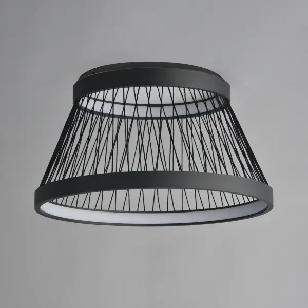 Loom 23" LED Flush Mount in Matte Black - Image 2
