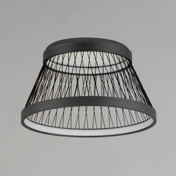 Loom 23" LED Flush Mount in Matte Black - Image 4