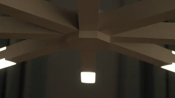 Sculptural LED Pendant with Geometric Modern Design - Image 4