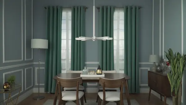 Sculptural LED Pendant with Geometric Modern Design - Image 5