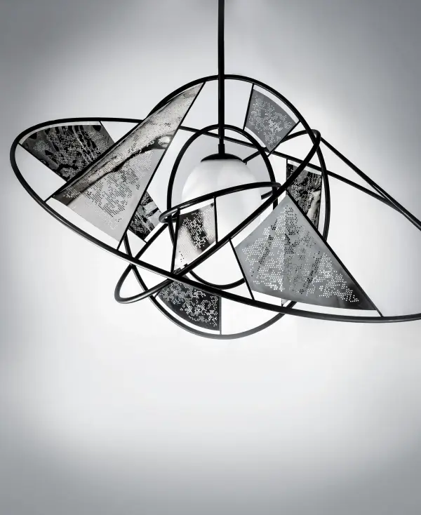 Sculptural LED Pendant with Architectural Flair - Image 2