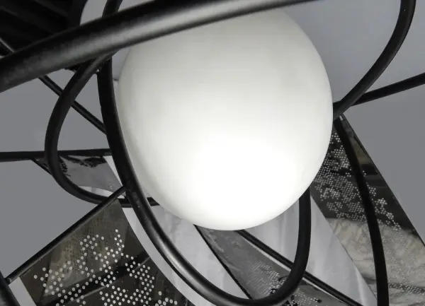 Sculptural LED Pendant with Architectural Flair - Image 3