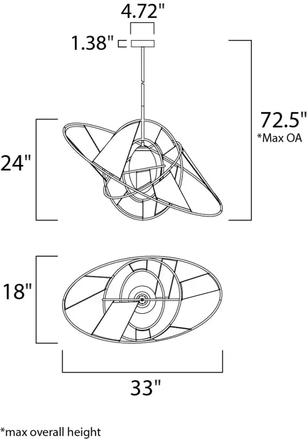 Sculptural LED Pendant with Architectural Flair - Image 5