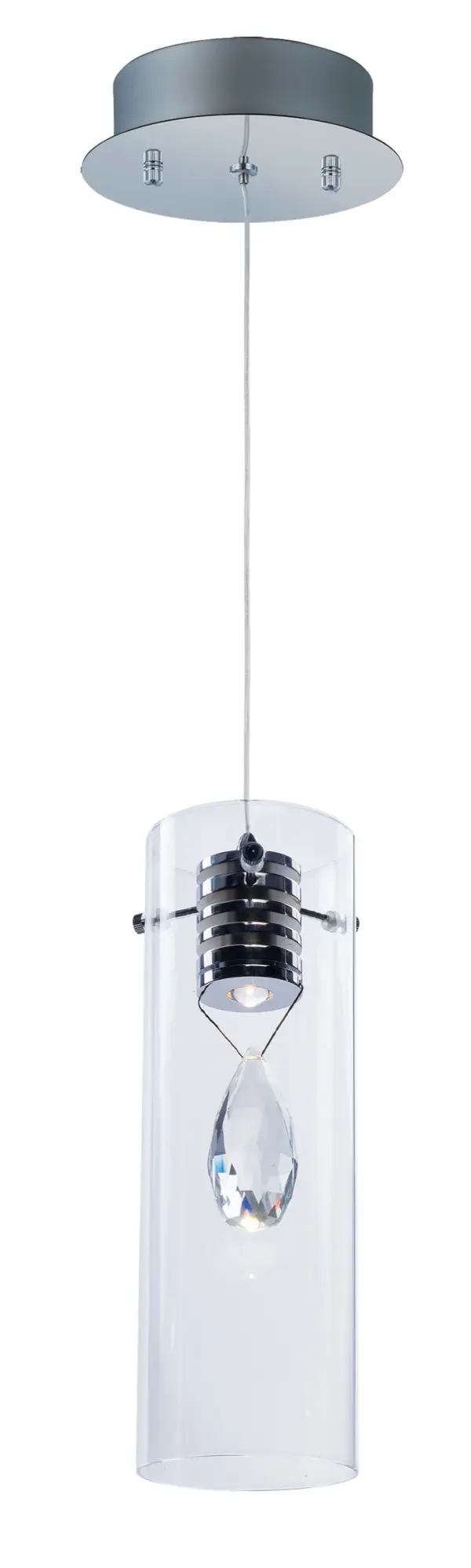 Solitaire Single Crystal LED Pendant - Image 1